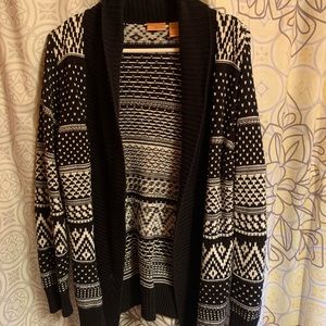 Black and white sweater